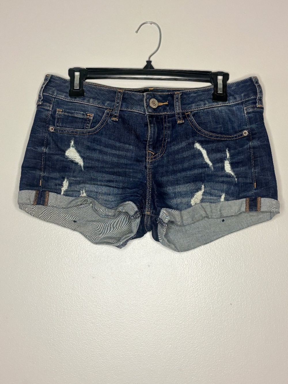 Express denim shorts, folded hem size 2